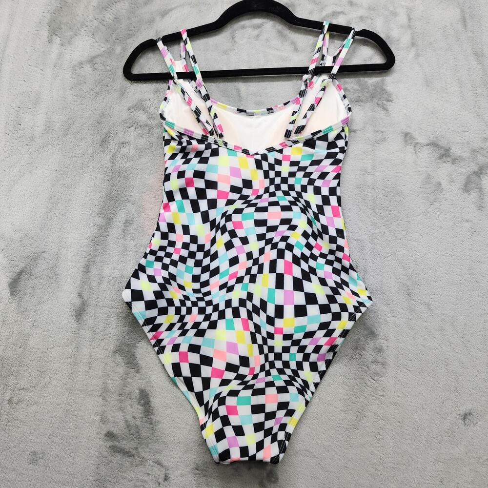 No Boundaries Swimsuit Womens Size S (3-5) Multi-Strap One-Piece High Cut Summer - Picture 2 of 11